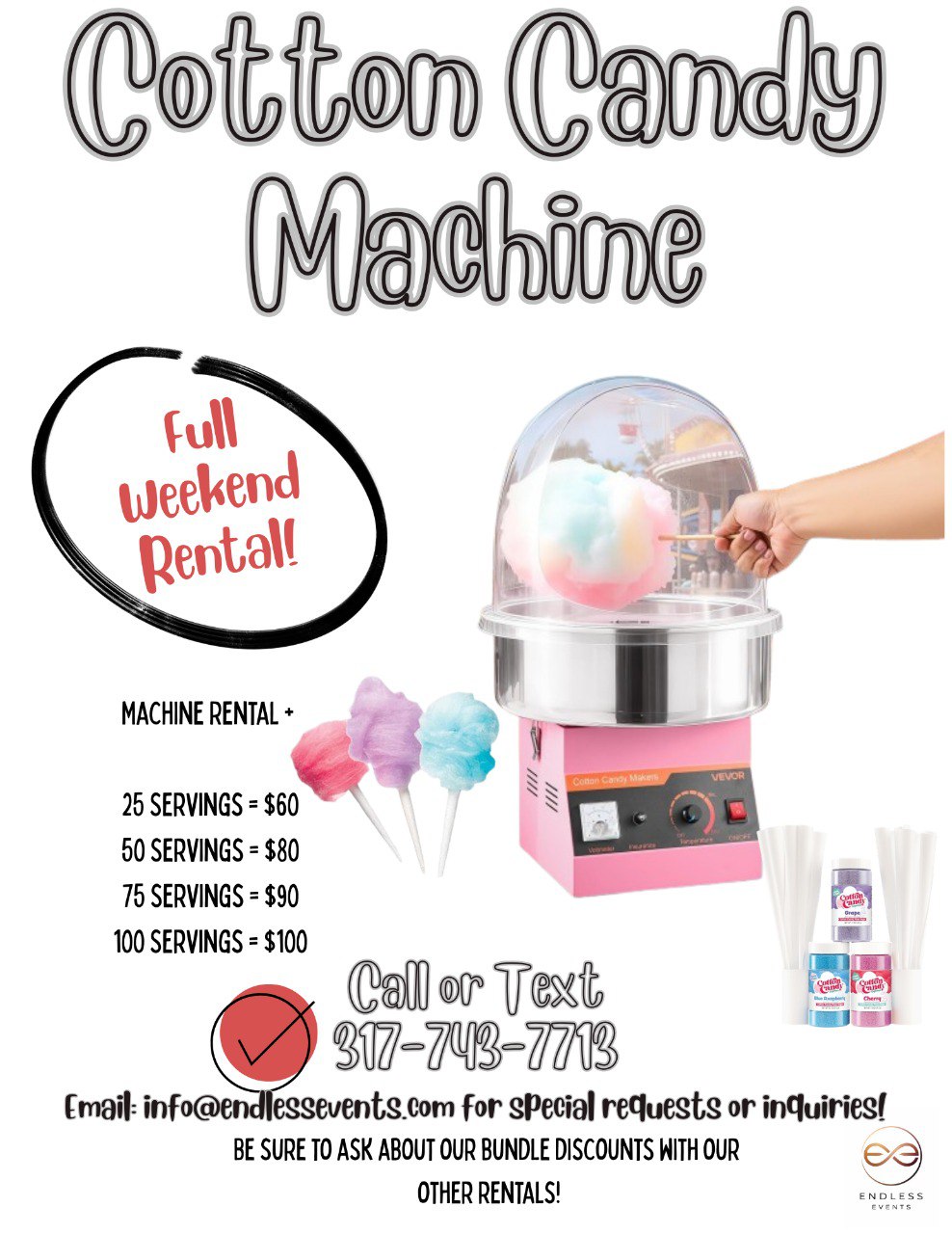 Cotton Candy Machine flyer