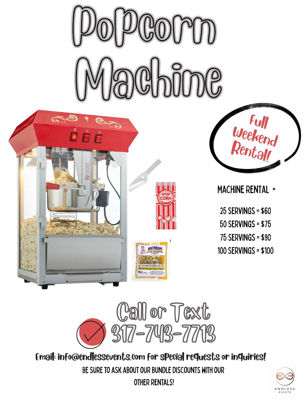 Popcorn Machine flyer