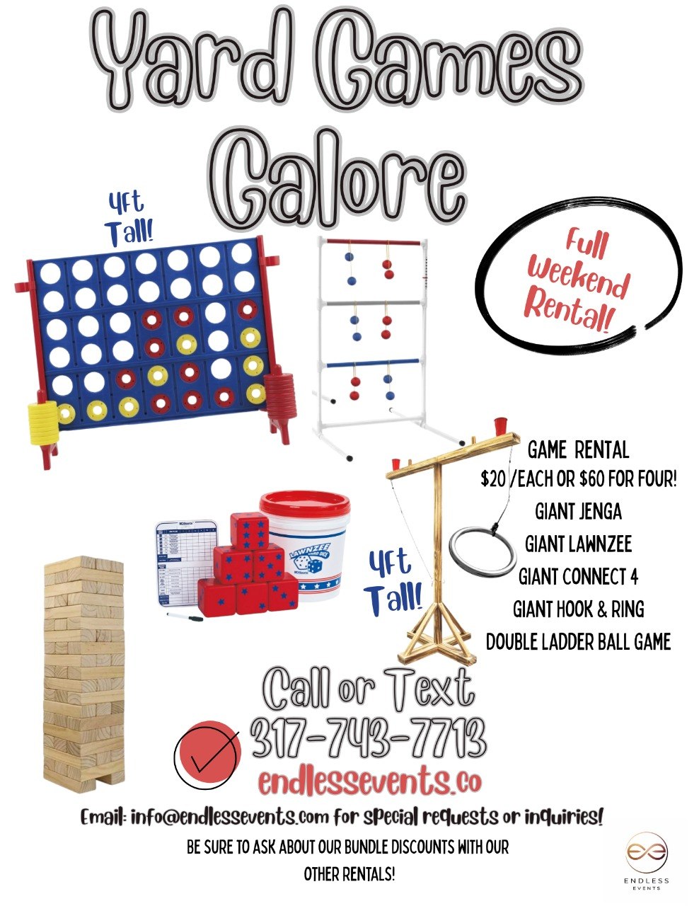 Yard games flyer